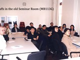 00-006   Staffs in the old Seminar Room (MB113G)